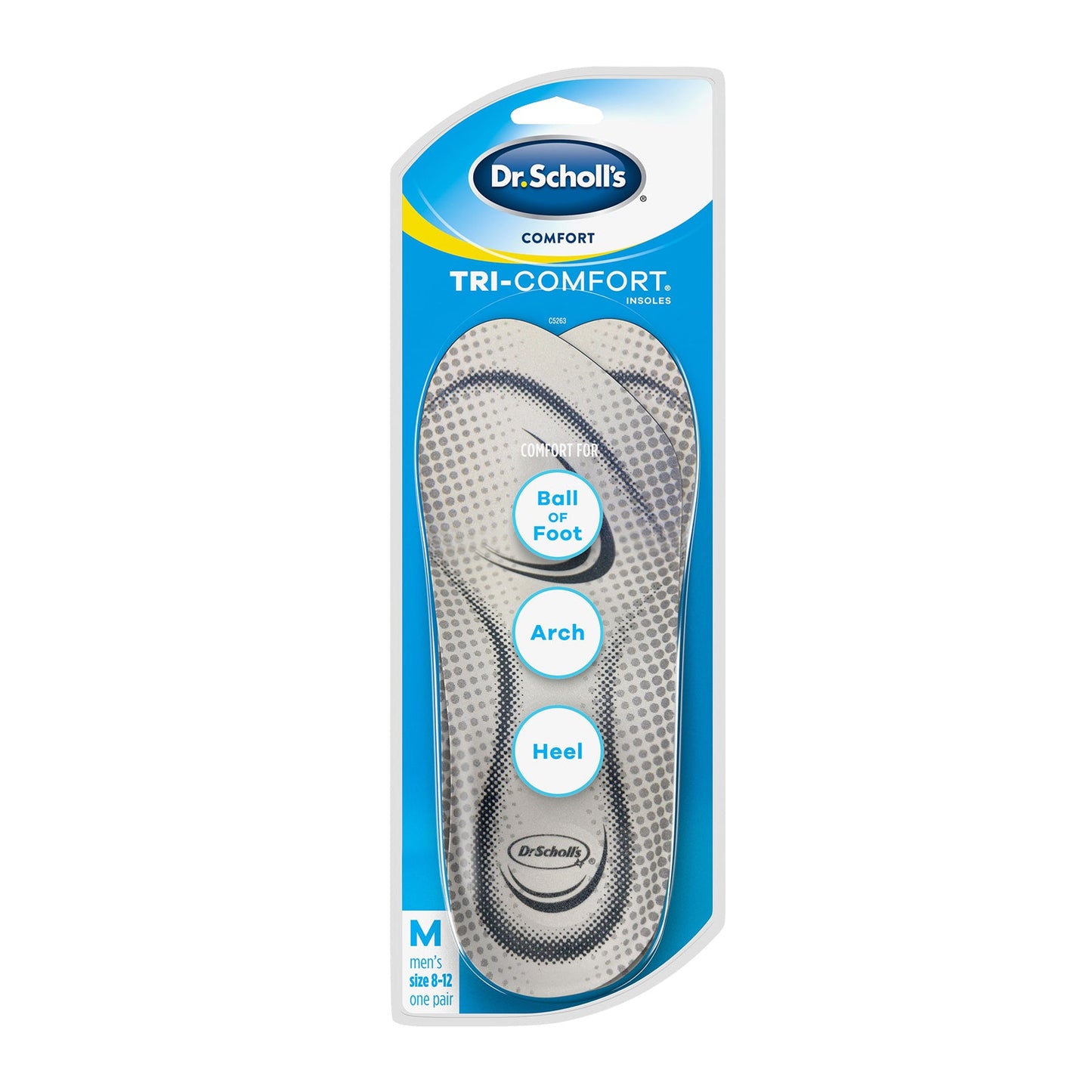 DR SCHOLLS COMFRT TRI-CMFRT INS MEN 1PR