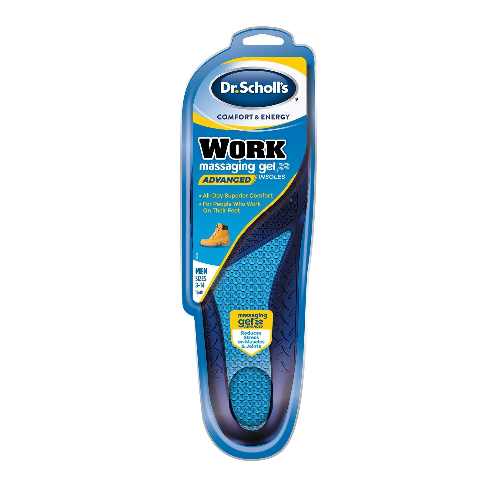 DR SCHOLLS COMFRT&ENRGY WRK MEN INS 1PR