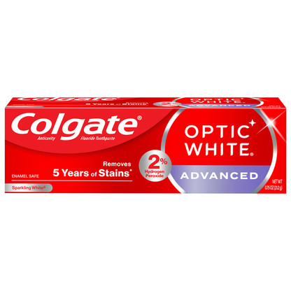 Colgate Optic White Advanced Toothpaste Travel Size - Sparkling Mint, .75 oz