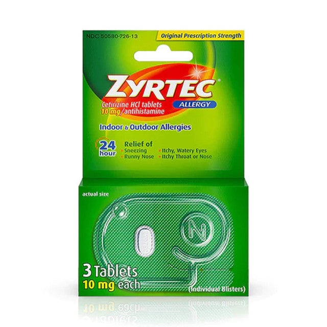 ZYRTEC ALLERGY TAB 5CT