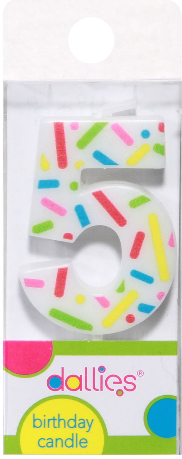 CANDLE DLX NUMERL BDAY #5