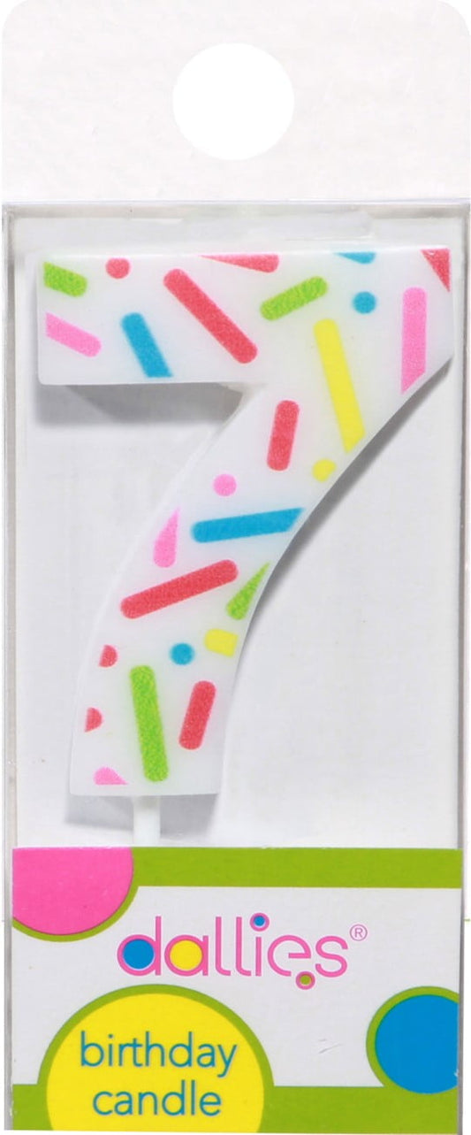 CANDLE DLX NUMERL BDAY #7