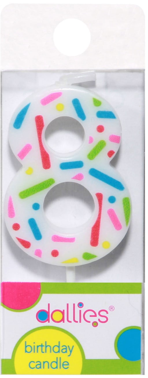 CANDLE DLX NUMERL BDAY #8