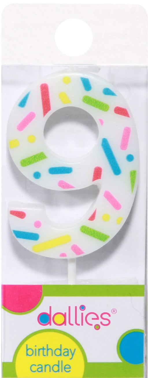 CANDLE DLX NUMERL BDAY #9