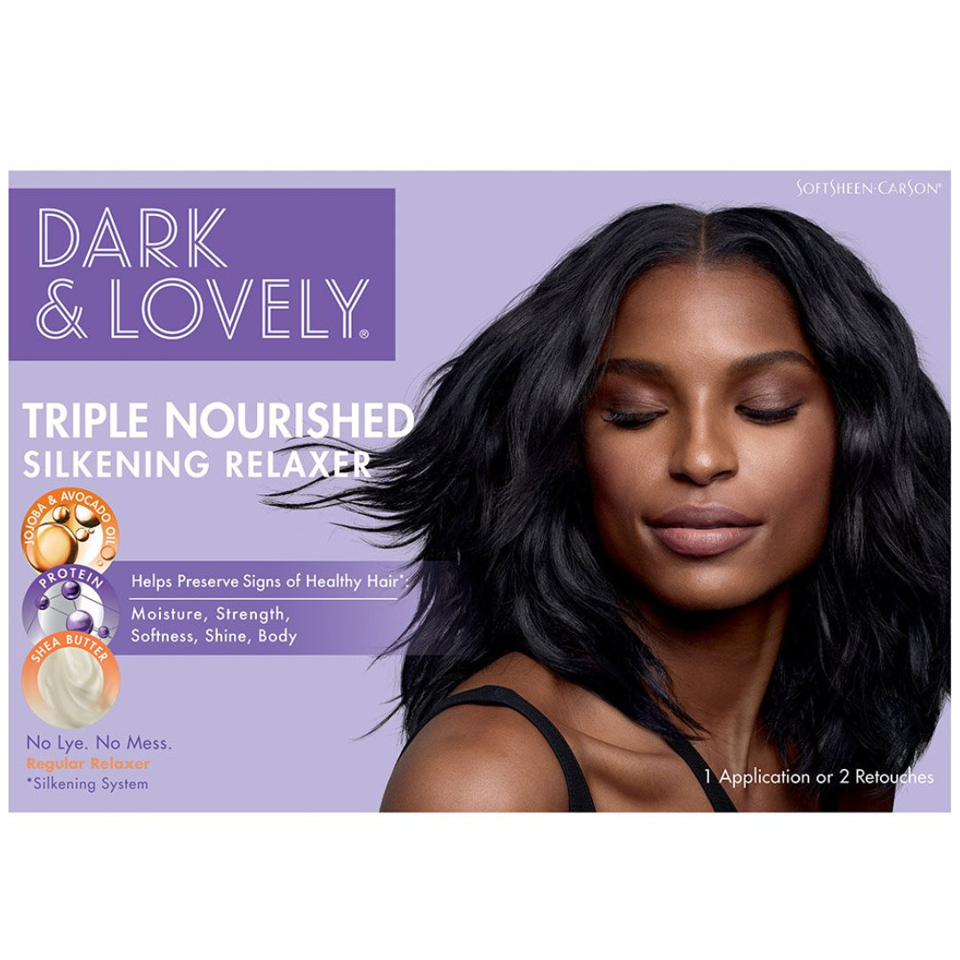 Dark & Lovely Triple Nourished Silkening Relaxer Kit