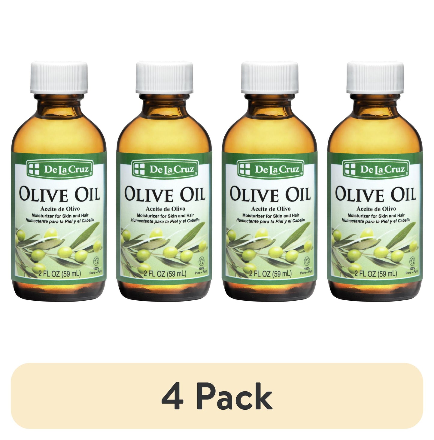 De La Cruz Olive Oil 2oz Moisturizer For Skin And Hair