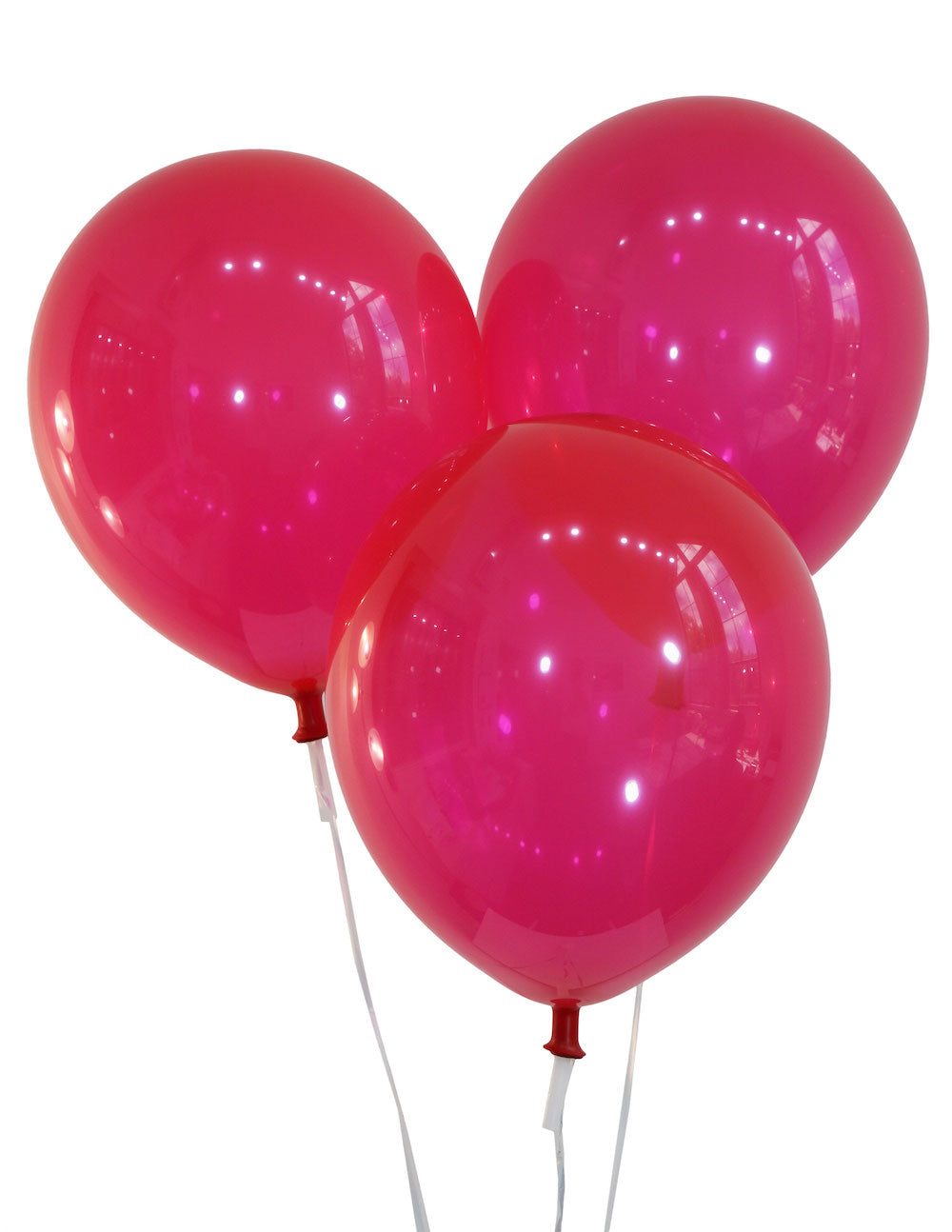 Unique 12" Latex Balloons, 10 count - Ruby Red