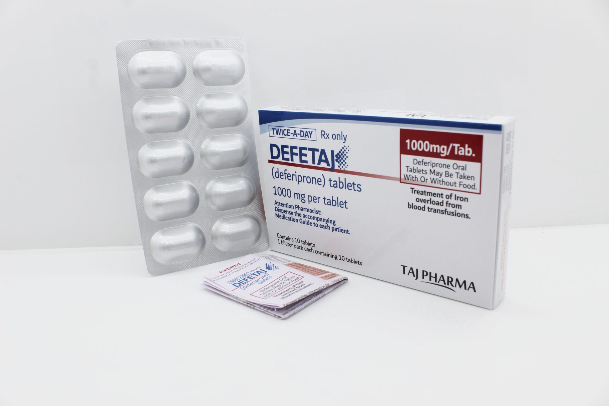 DEFERIPRONE TB 500MG 100 CPLT