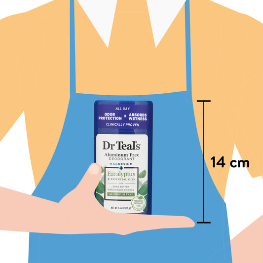 DR TEALS EUCALYPTUS ALUM FREE DEO 2.65OZ