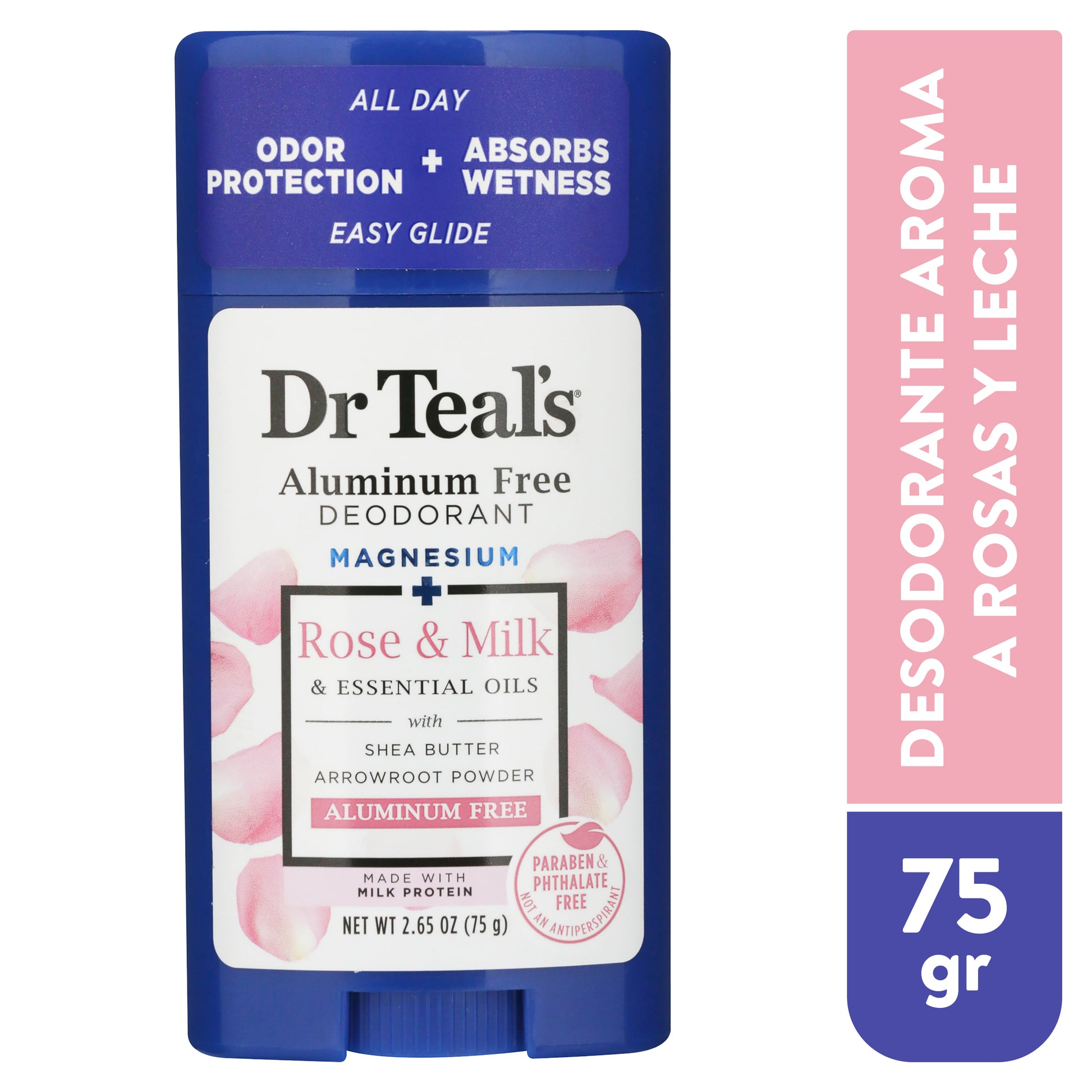 DR TEALS ROSE MIL ALUM FREE DEO 2.5OZ