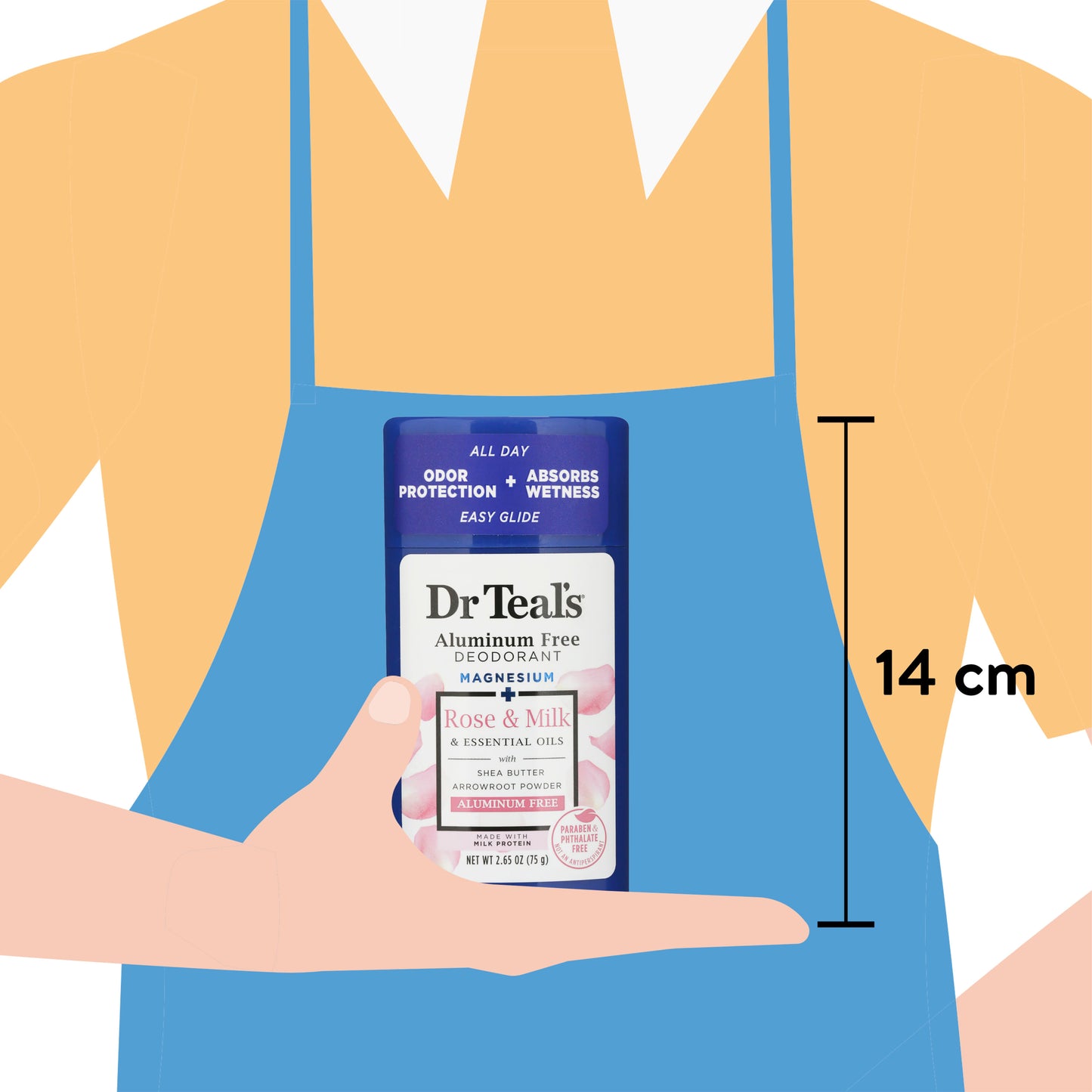 DR TEALS ROSE MIL ALUM FREE DEO 2.5OZ