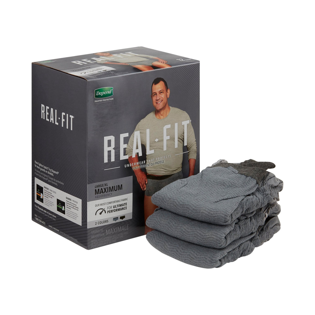 DEPEND REAL FIT BF 12 L/XL MEN