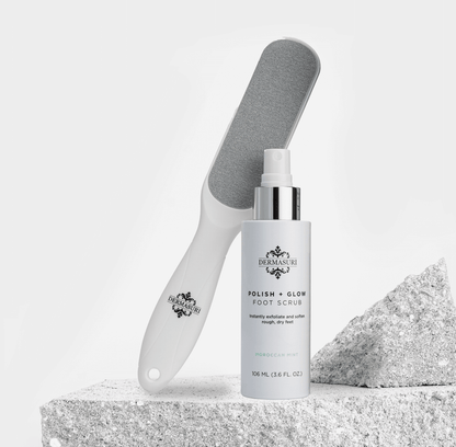 DERMASURI FOOT SCRUB & FILE SET