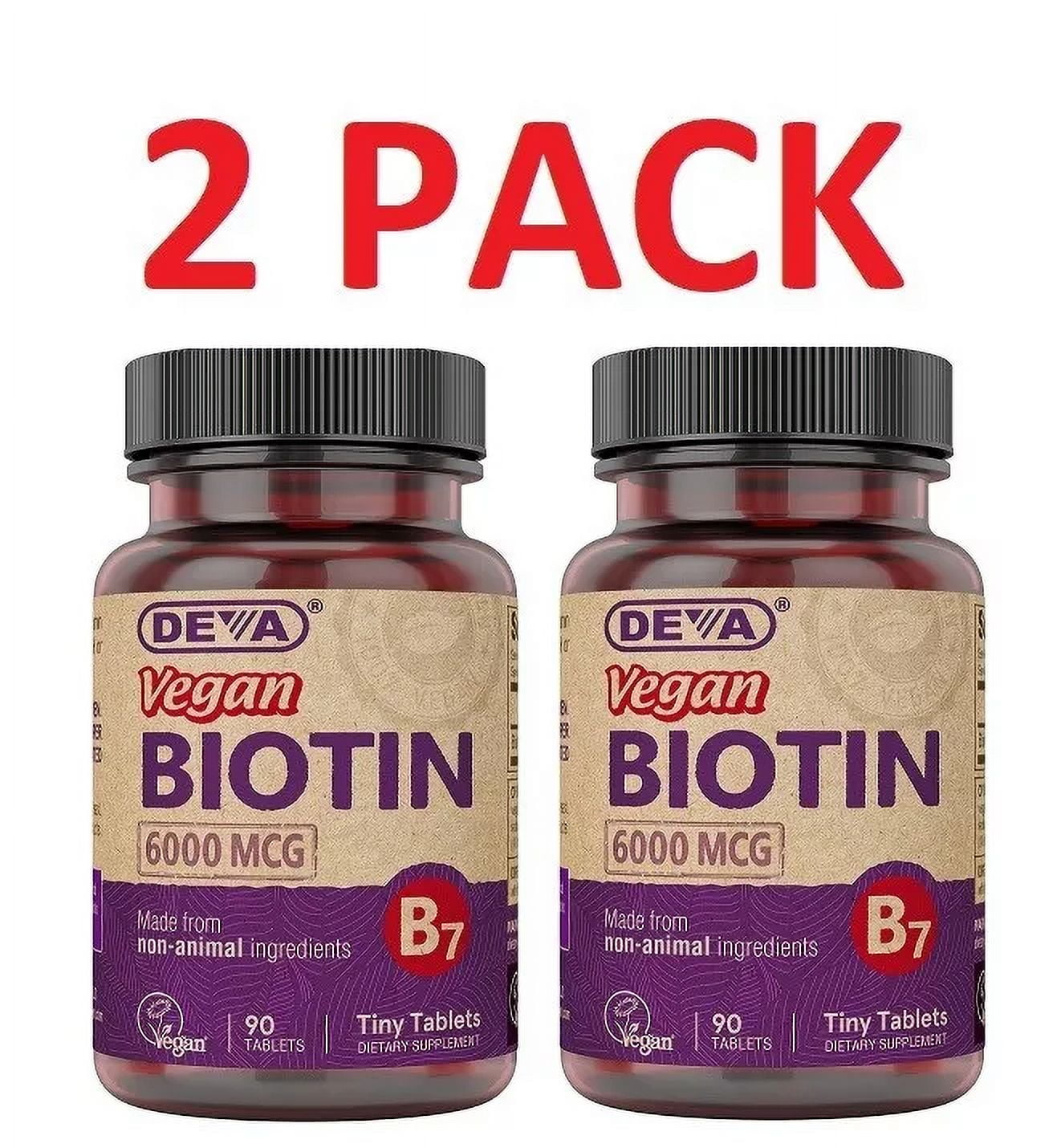 DEVA VEGAN VITAMINS VEGAN BIOTIN,6000 MCG