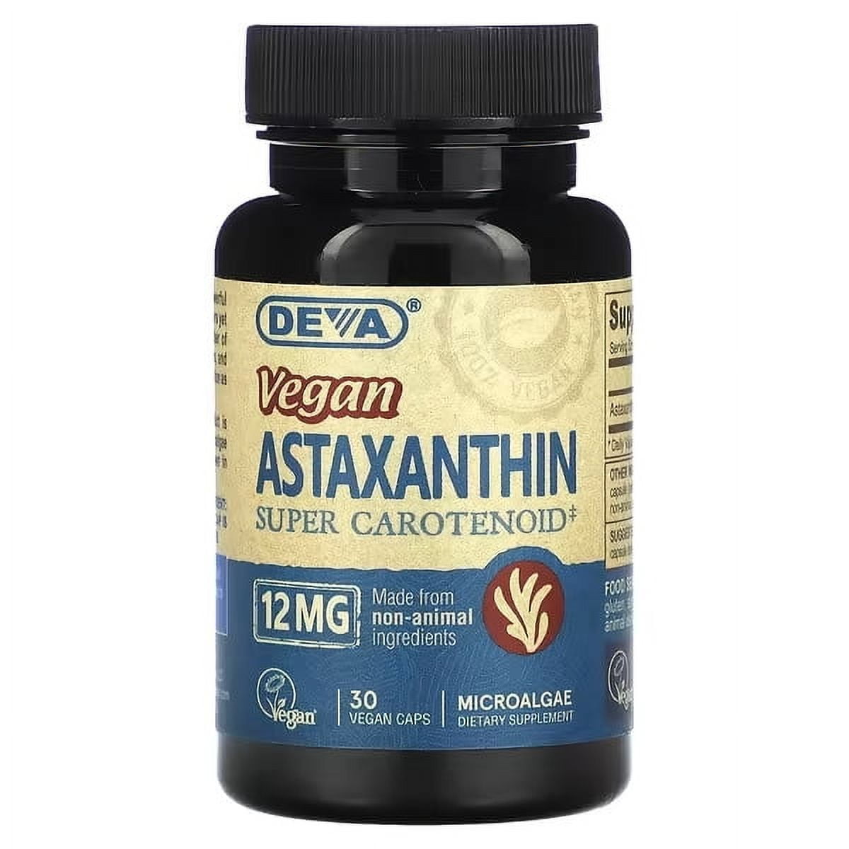 DEVA VEGAN VITAMINS ASTAXANTIN,12 MG,VEGAN