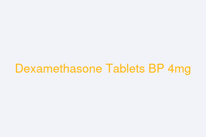 DEXAMETHASONE TB 4MG 10X10UD BPK
