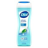 Dial Body Wash Spring Water 16oz Refresh & Renew+Vitamin-E