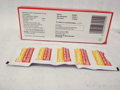 DICLOFENAC POT TB 25MG 30