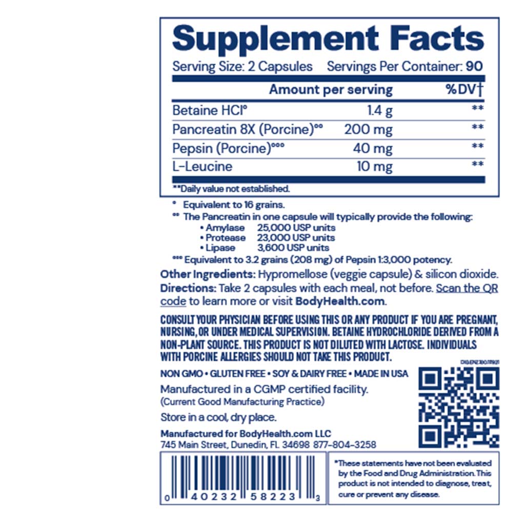 BODYHEALTH DIGESTIVE ENZYME
