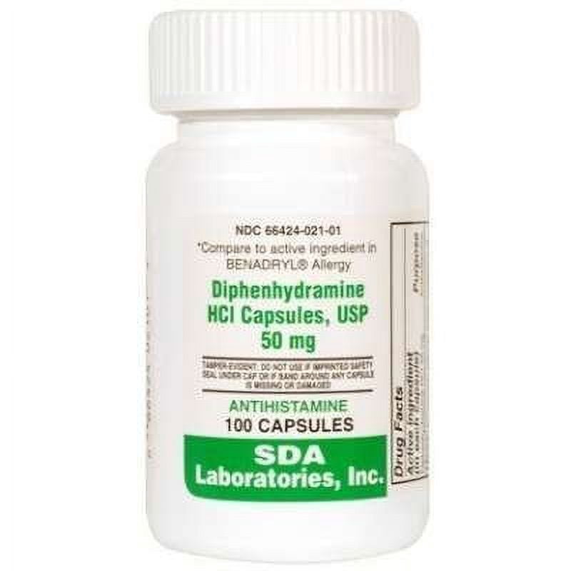DIPHENHYDRAMINE CP 50MG 100