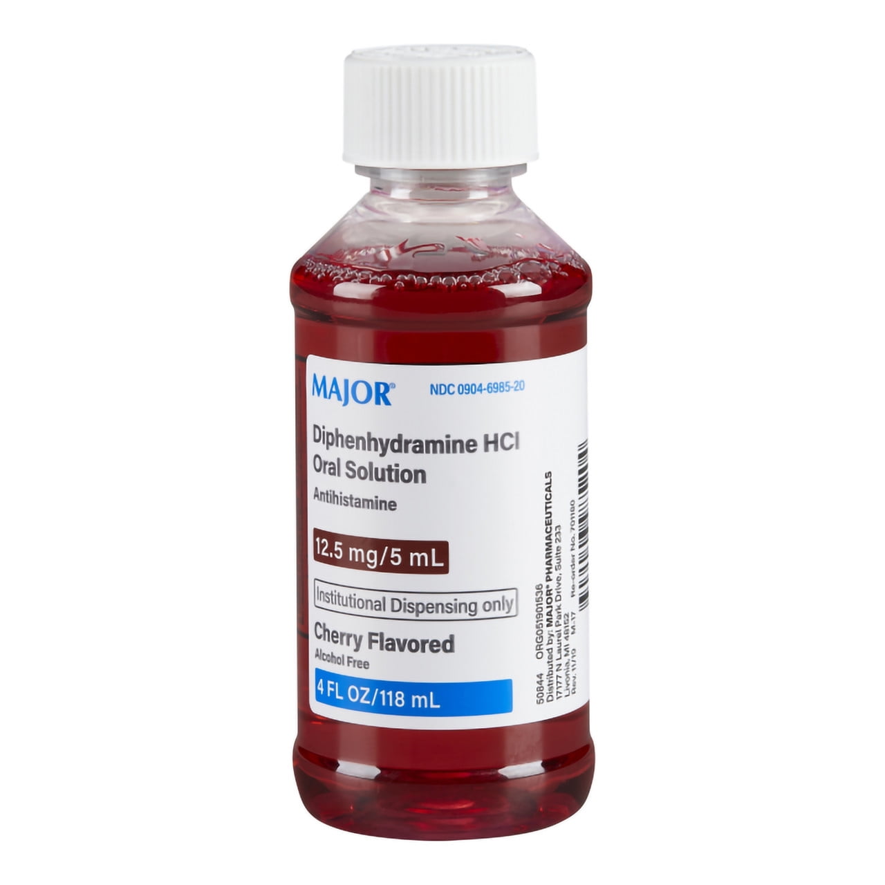 DIPHENHYDRAMINE 12.5MG SOL 30X5 ML UD