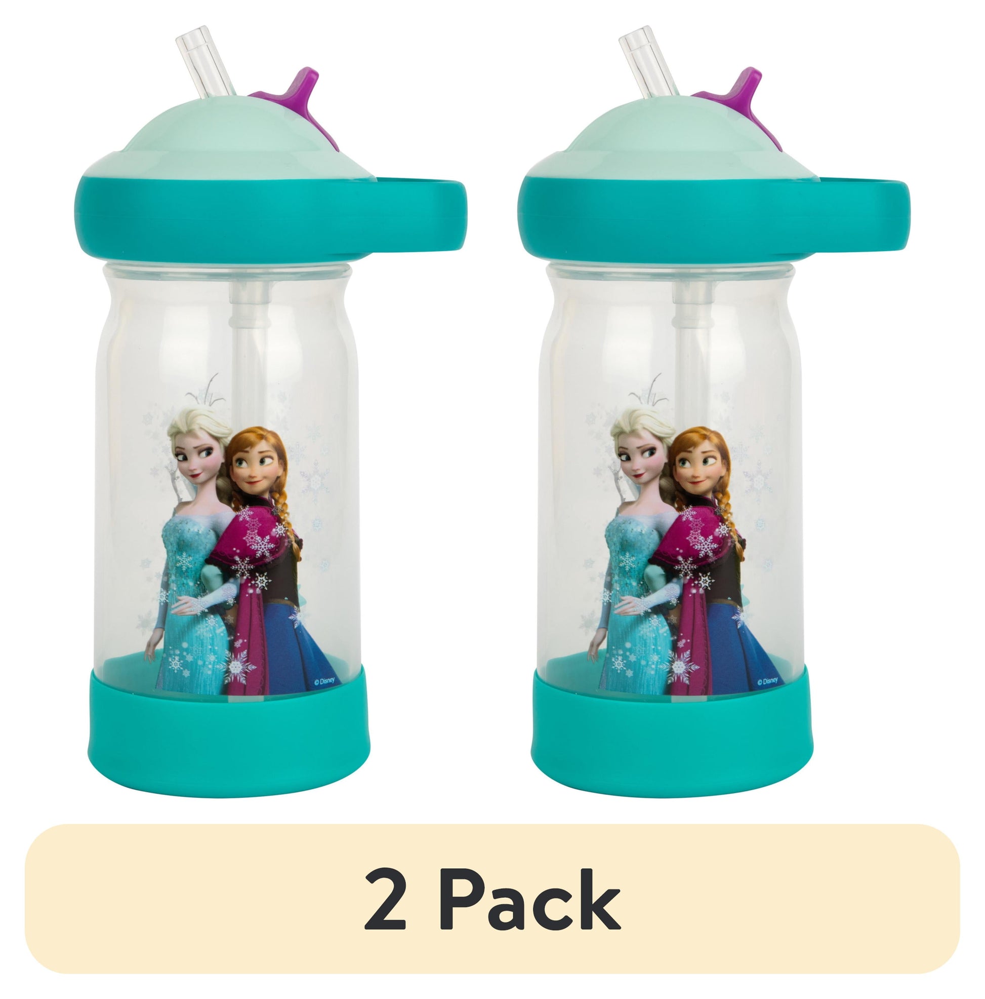 The First Years Bluey Sip & See Toddler Water Bottle with Floating Charm, 12 oz
