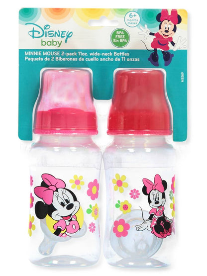 Disney Baby Wide Neck Bottles Minnie Mouse 2 Pack 6+M 11oz