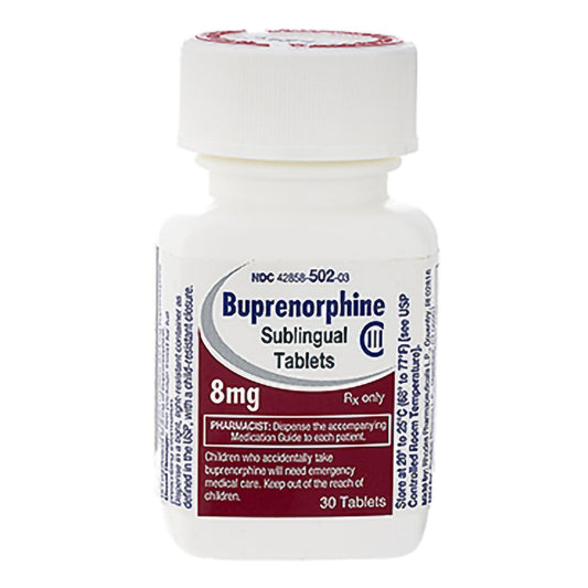 BUPRENORPHINE TB 8MG 30 SL     C3