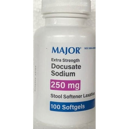 GNP STOOL SFTNR DOC SOD 250MG SGL 100CT