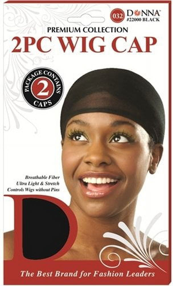 DONNA 5PC STOCK WIG CAP BLK/MUL