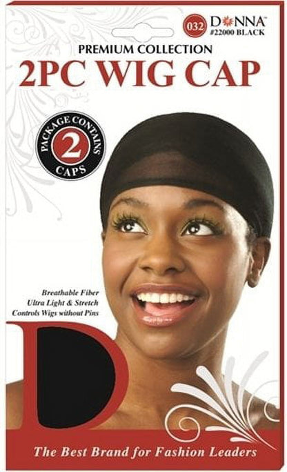 DONNA 5PC STOCK WIG CAP BLK/MUL