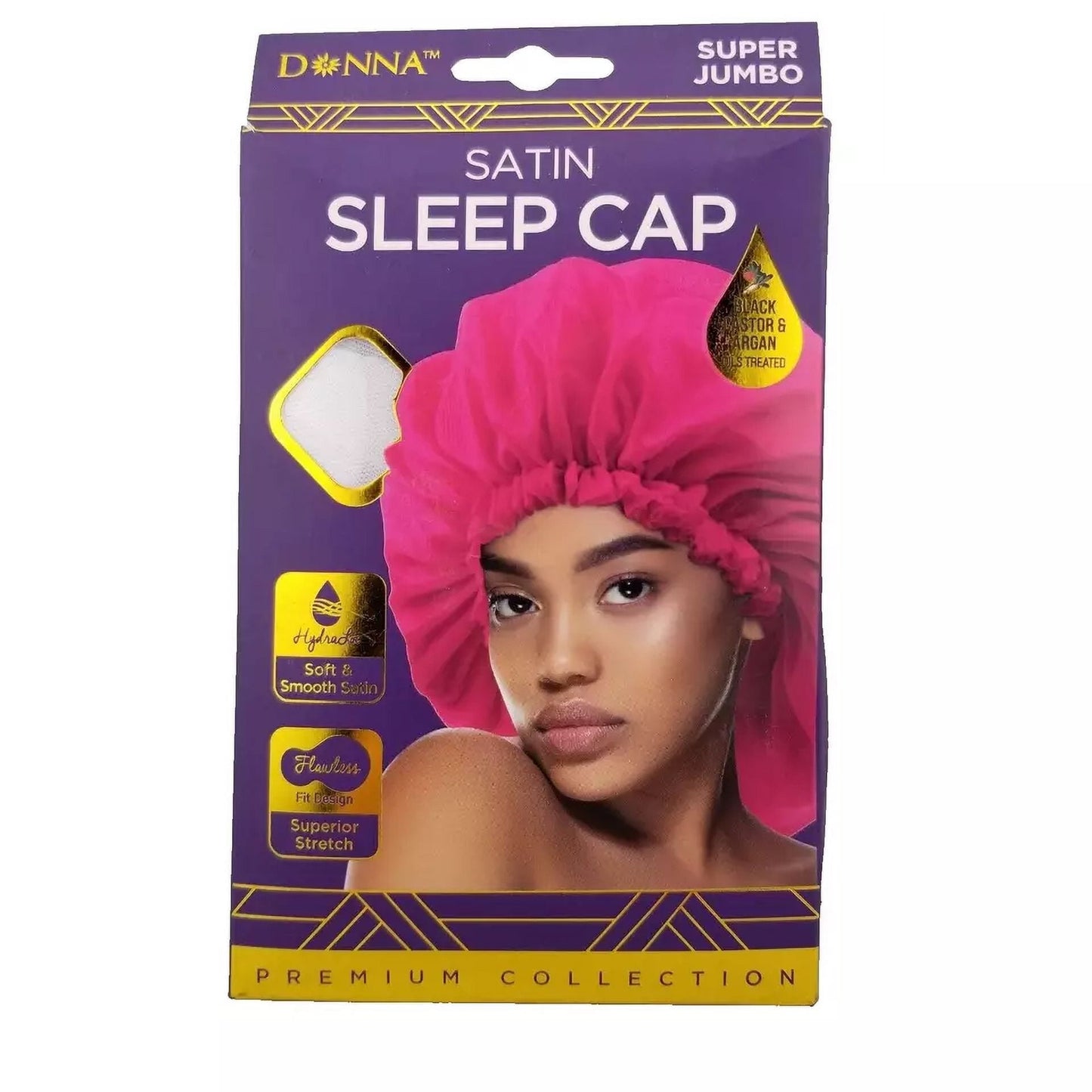DONNA SATIN SLEEP CAP JMBO OLVE