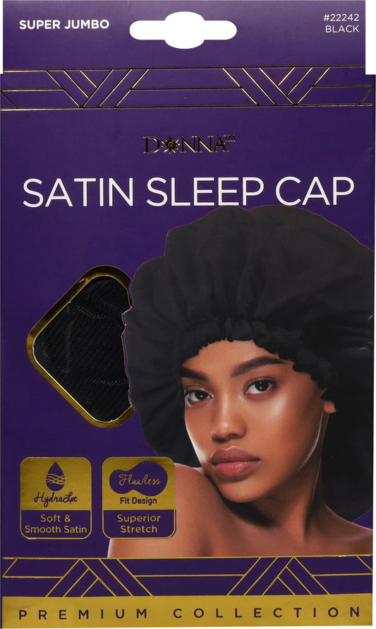 DONNA SATIN SLEEP CAP JMBO OLVE