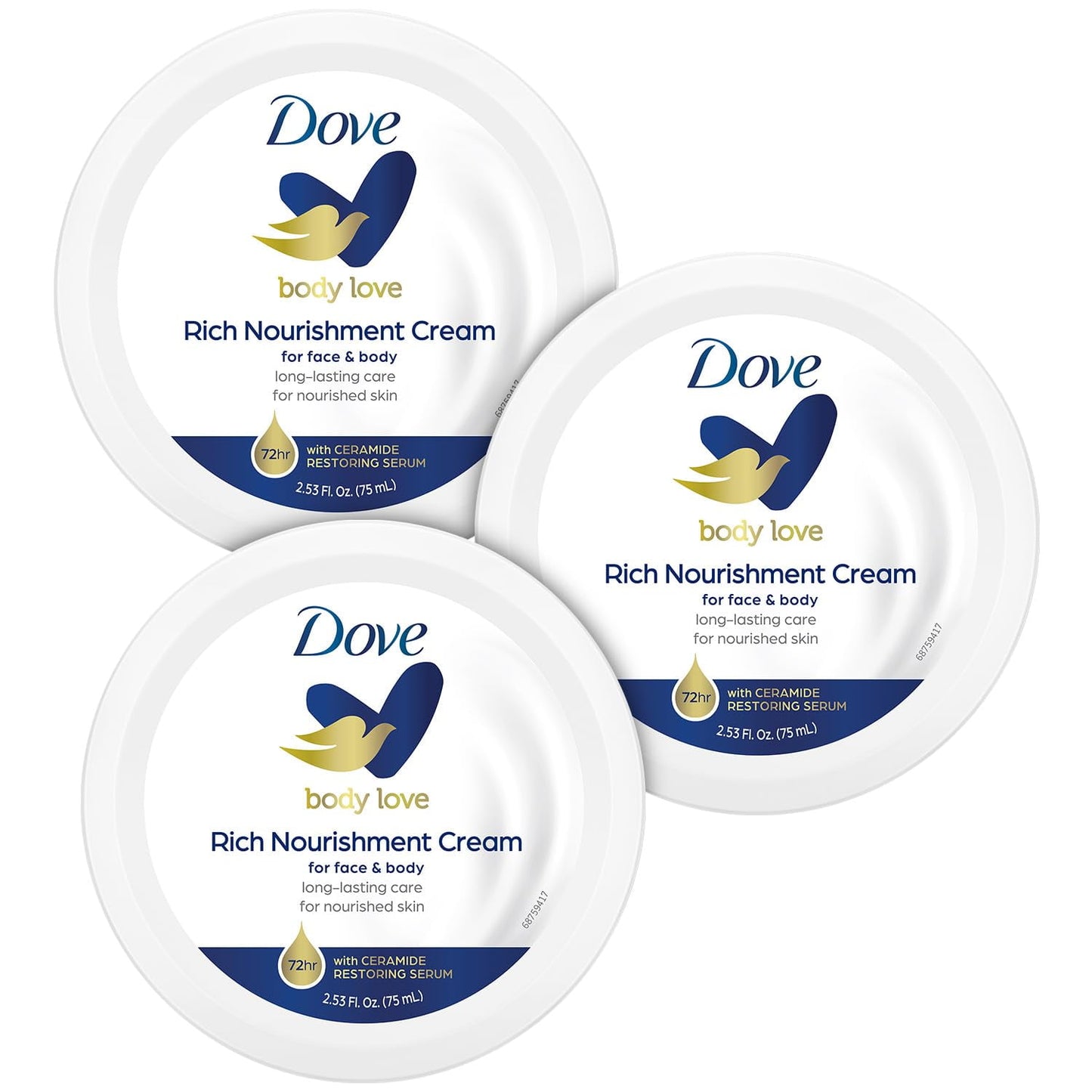 BABY DOVE LQ 8OZ BODY CREAM
