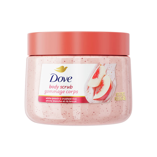 DOVE BODY SCRUB WHITE PEACH 15Z