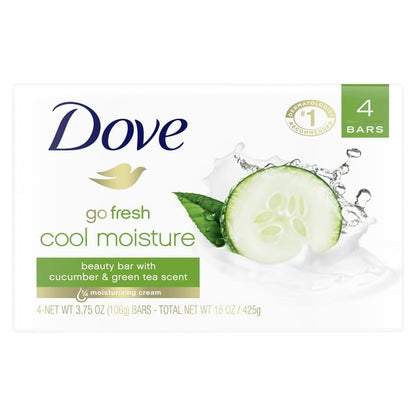 DOVE COOL MSTR CUC&GRN TEA BAR 2X3.75OZ