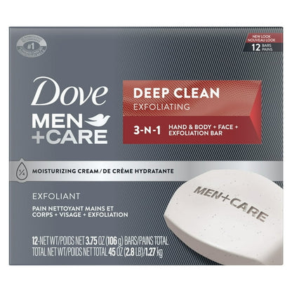 DOVE MEN+CARE 3IN1 DEEP CLN BAR 2X3.75OZ