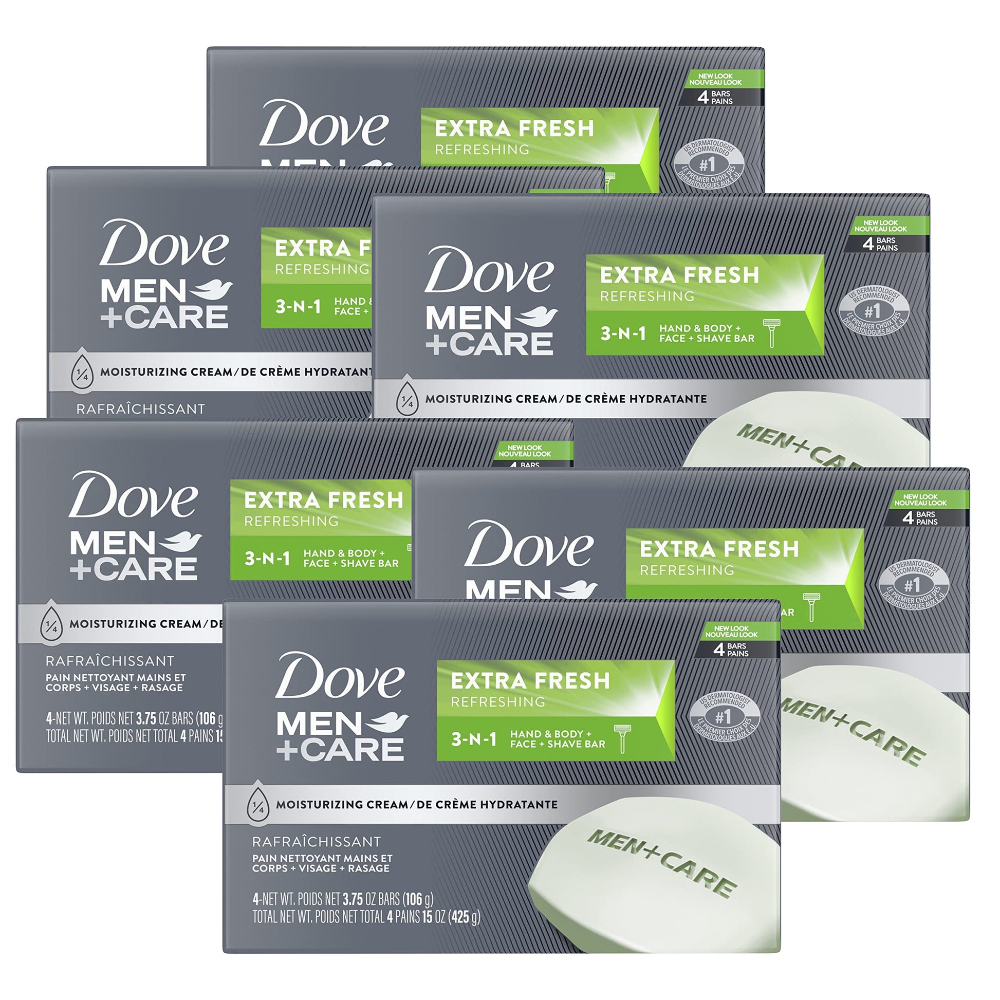 DOVE MEN+CARE 3IN1 EX FRESH BAR 2X3.75OZ