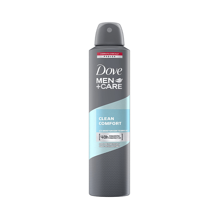 Dove Deodorant 3.8oz Dry Spray Men+Care Clean Comfort Twin Pk