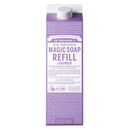 DR. BRONNER'S Magic Pure Castile Liquid Soap - Lavender, 2 oz