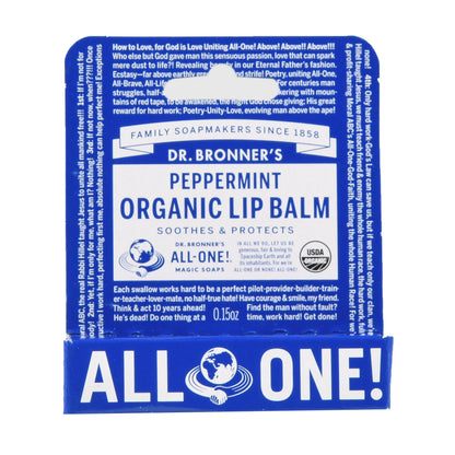 DR. BRONNER'S LIP BALM,OG2,PEPPERMINT