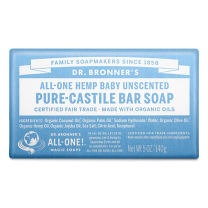Dr. Bronners Bar Baby Mild Unscented 5oz Soap