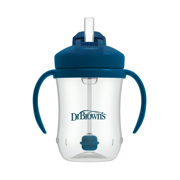 Dr Brown's Milestones Baby’s First Straw Training Cup - Yellow, 9 oz