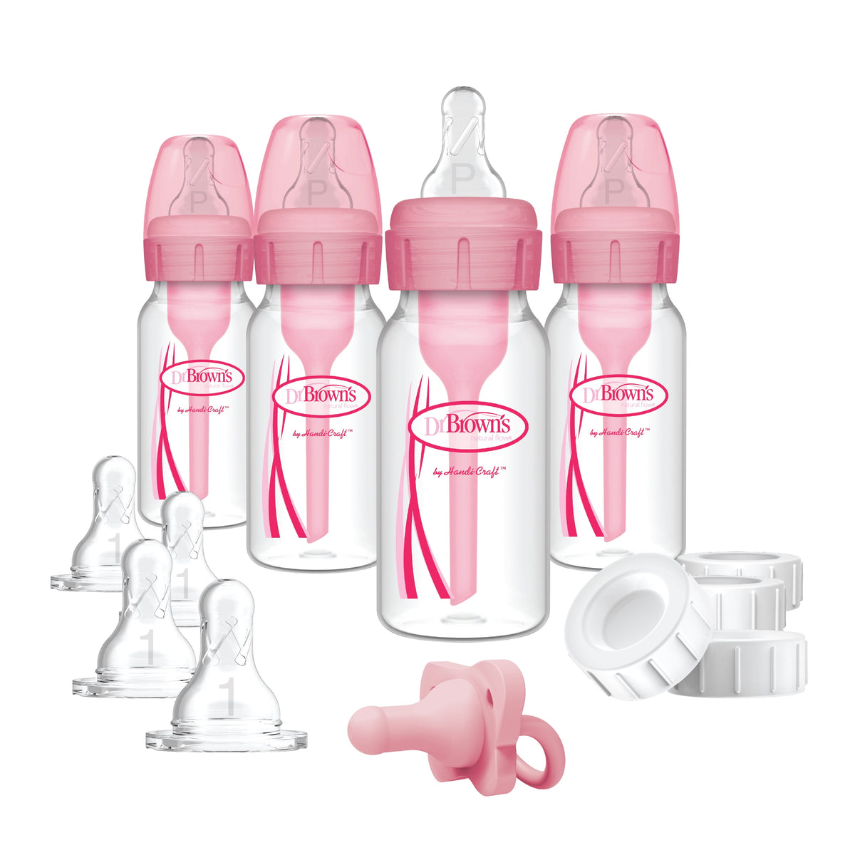 Dr Brown's Silicone Breast Pump with Anti-Colic Options Bottle and Travel Bag, 4 oz