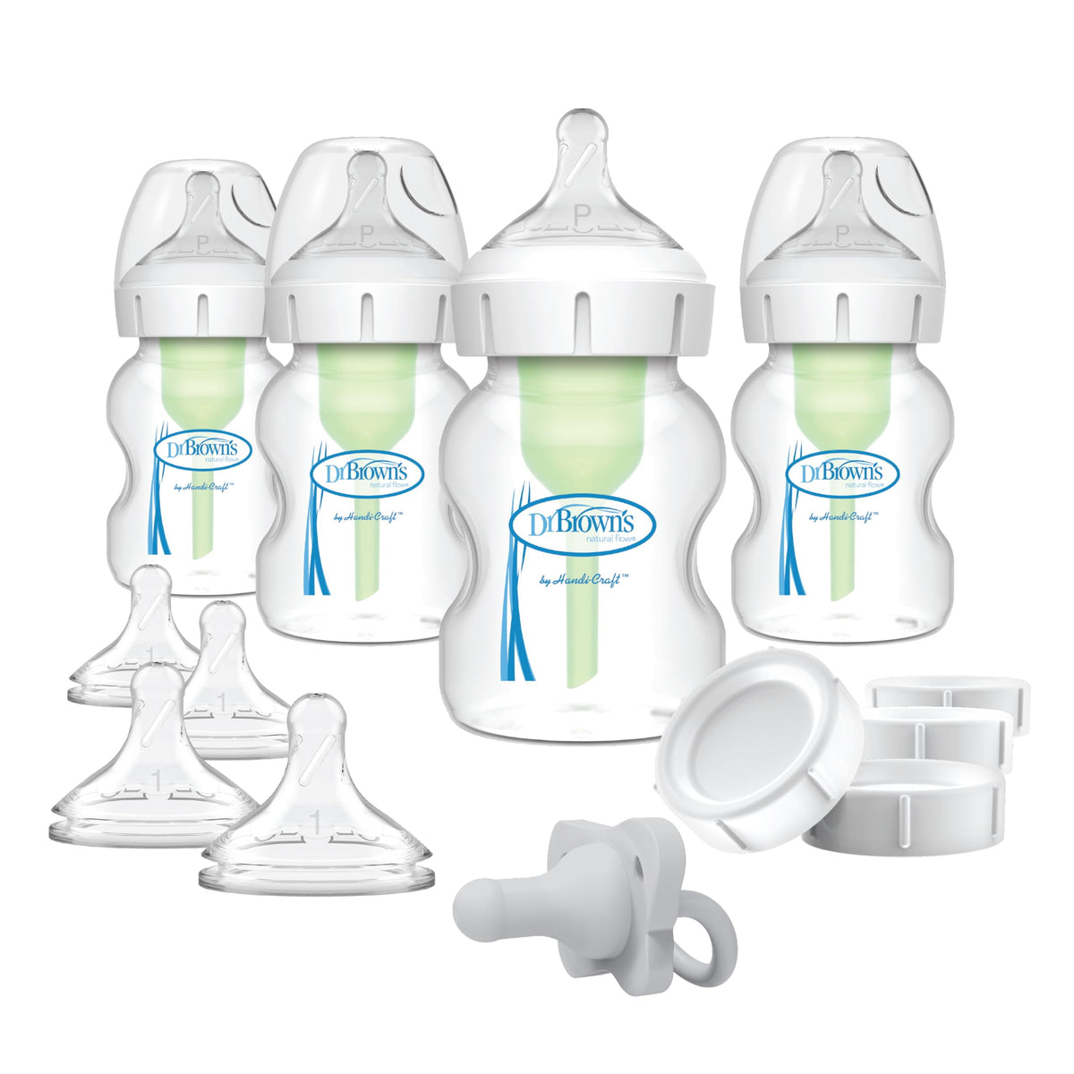 Dr Brown's Silicone Breast Pump with Anti-Colic Options Bottle and Travel Bag, 4 oz