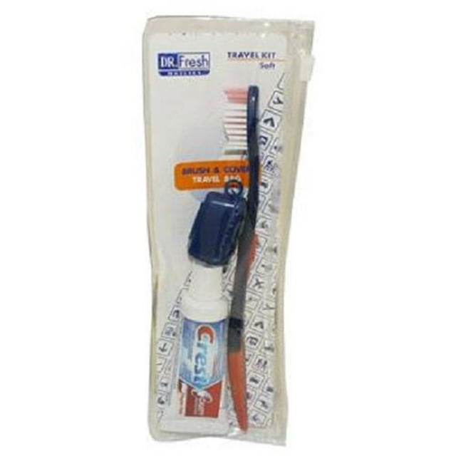 Dr. Fresh Travel Kit Tooth Brush Mouthwash & Paste Soft