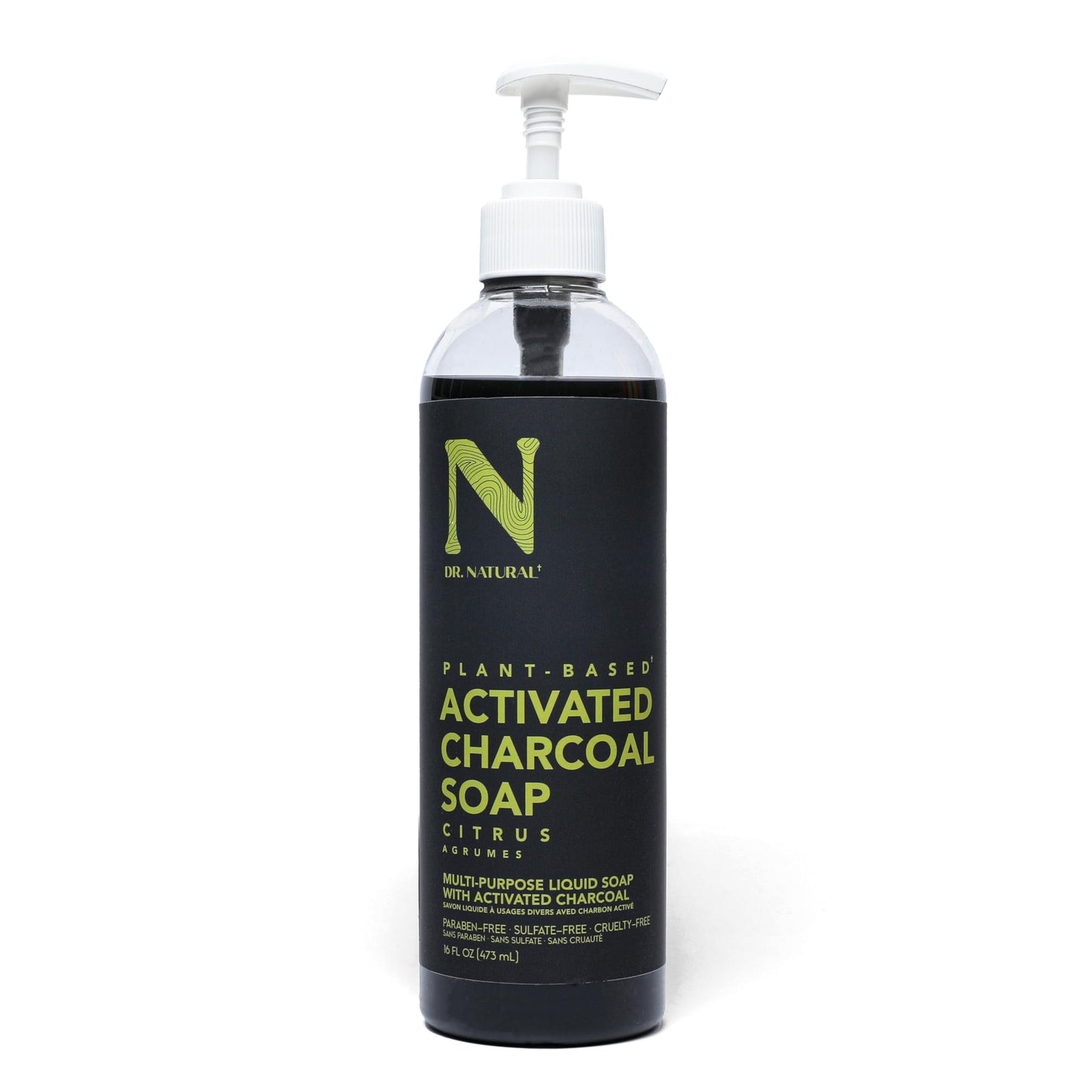 DR NATURAL CHARCOAL S0AP LQ  32OZ