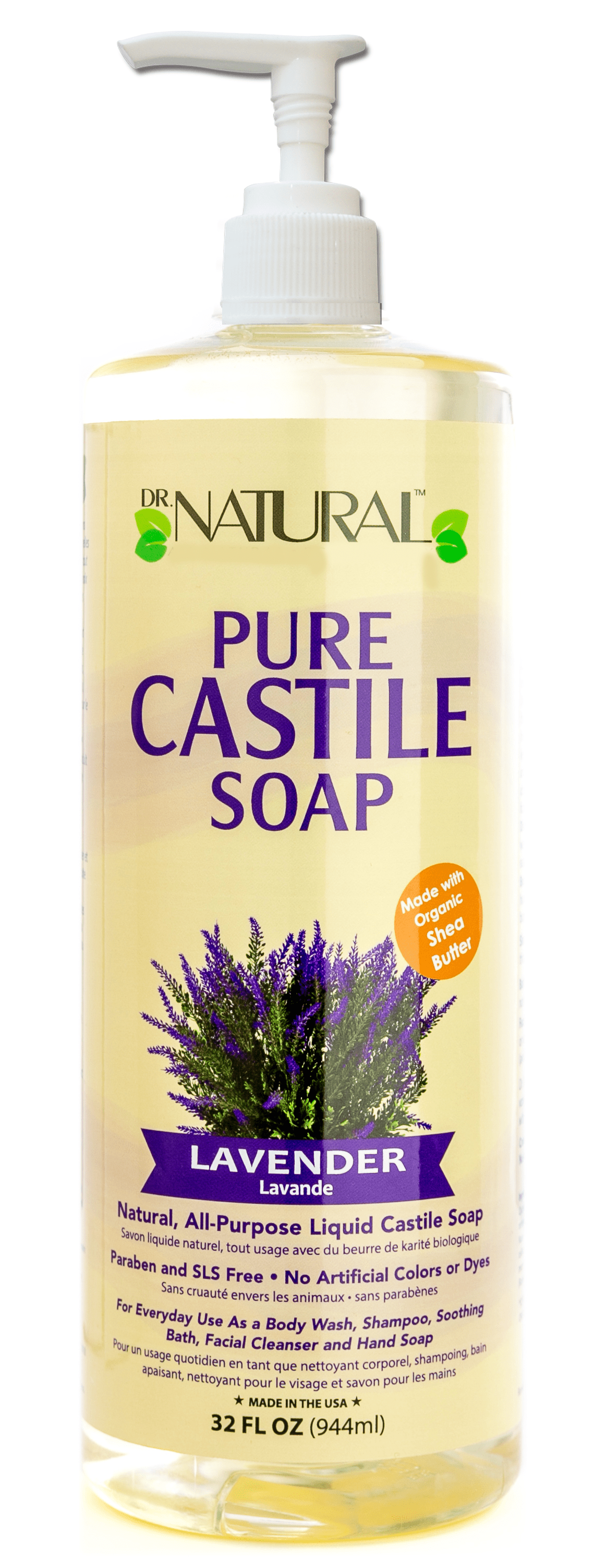 DR.NATURALS LAVENDER SOAP  32OZ