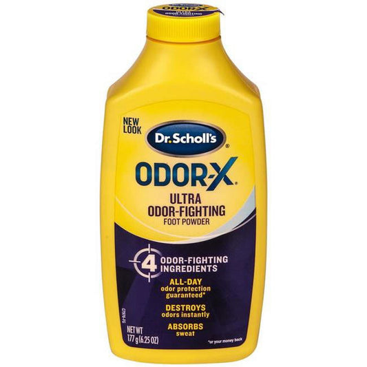 DR SCHOLLS ODOR-X ULTRA FOOT POWDER 7OZ