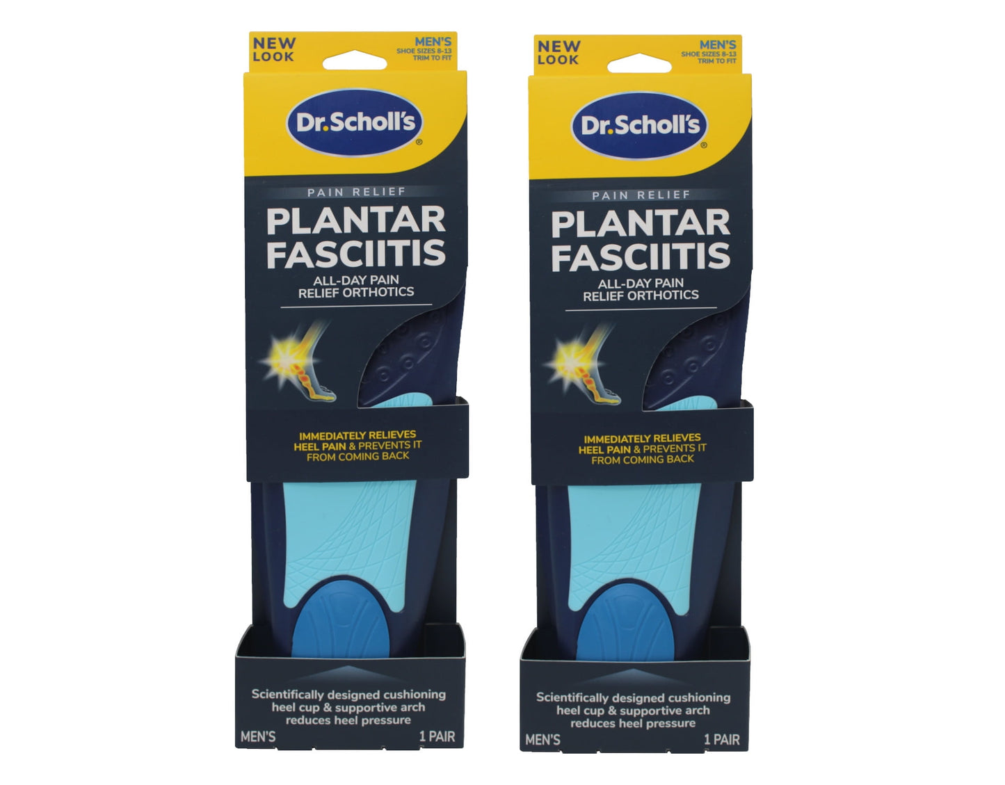 DR SCHOLLS PAIN ORTH PLNT FAS INS MN 1PR